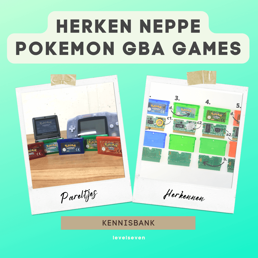 Hoe herken je echte of neppe Pokémon spellen voor de Gameboy Advance?