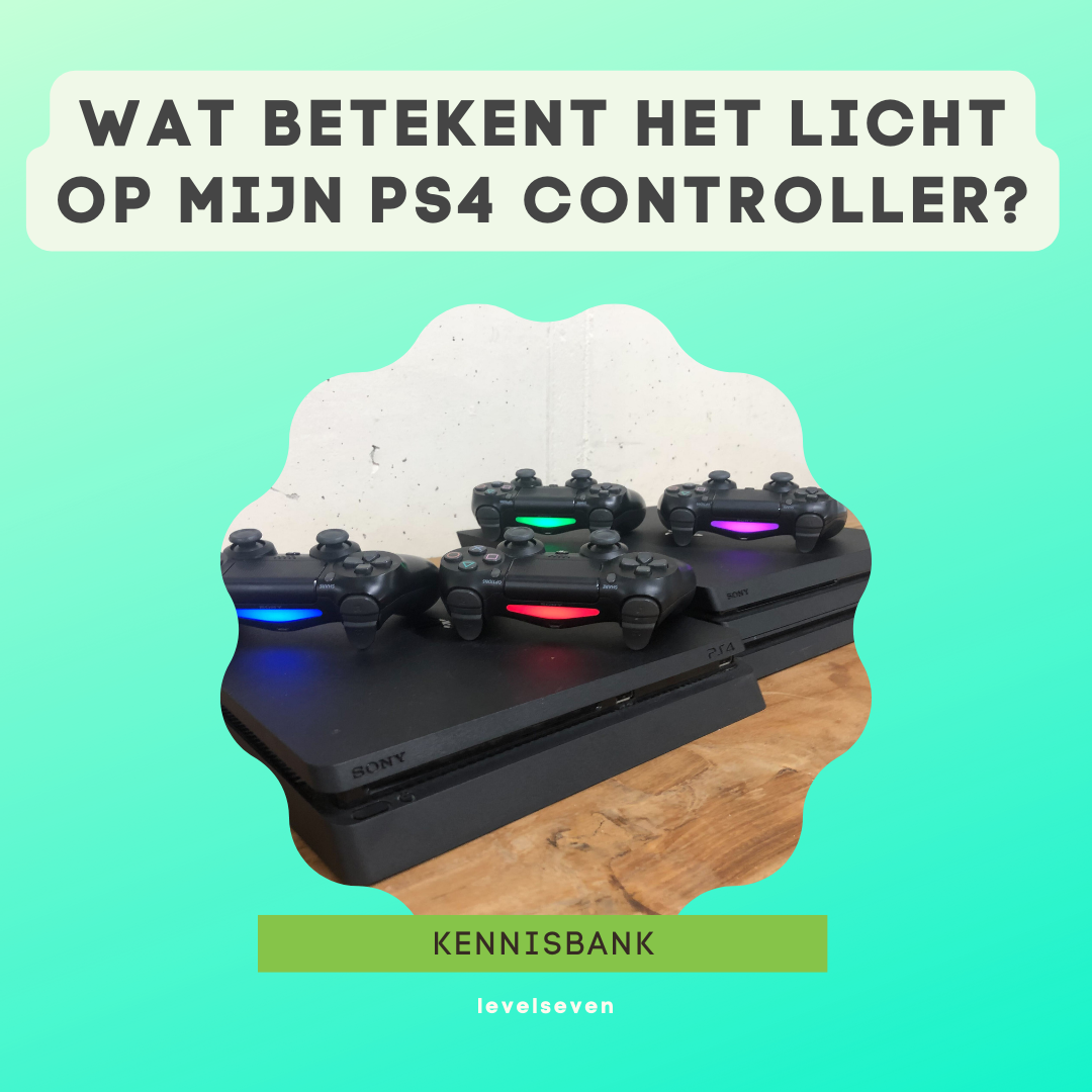 Wat betekenen de kleuren licht op mijn PS4 controller?