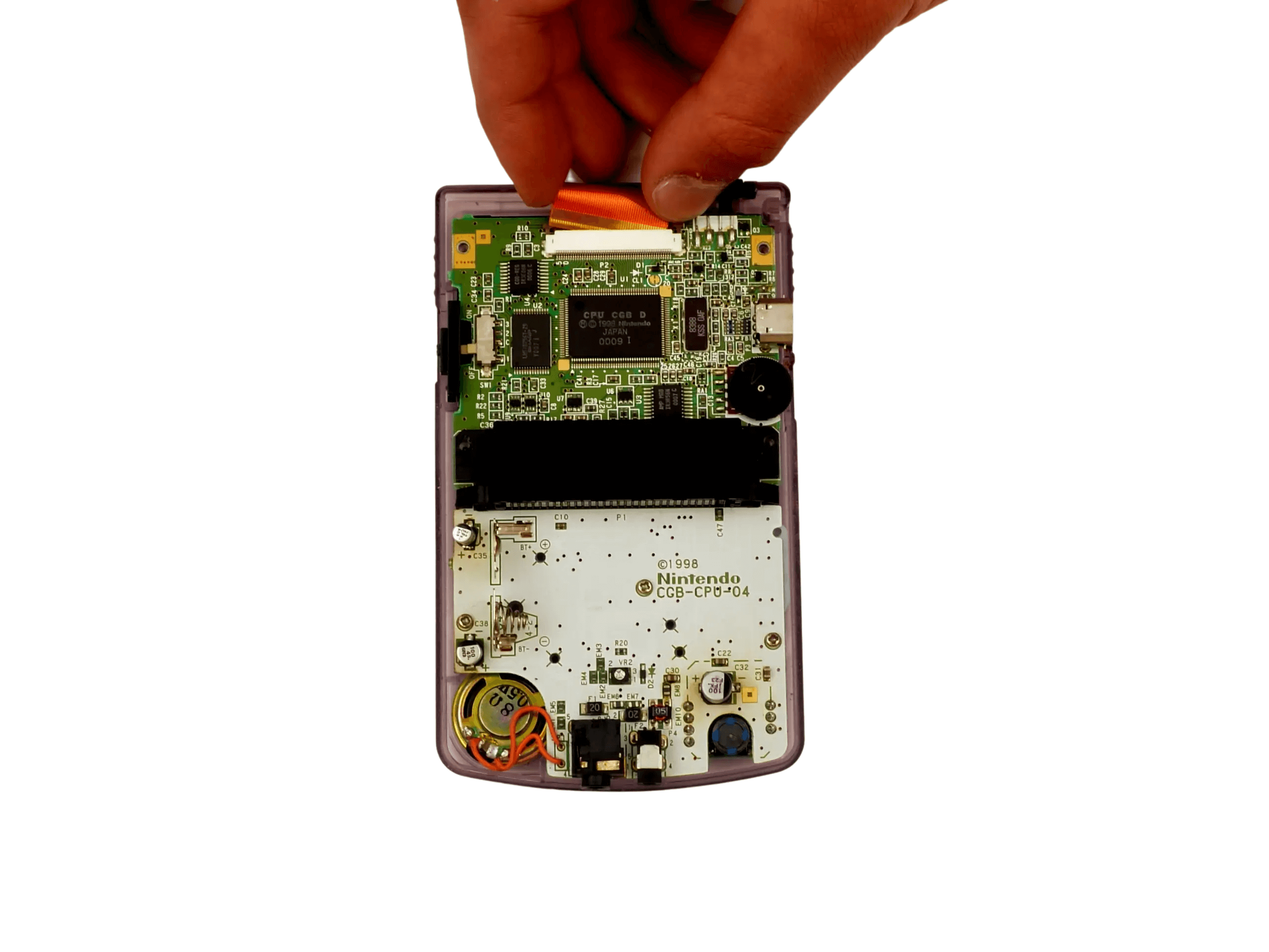 Gameboy Color Speaker Condensatoren Vervangen - 4