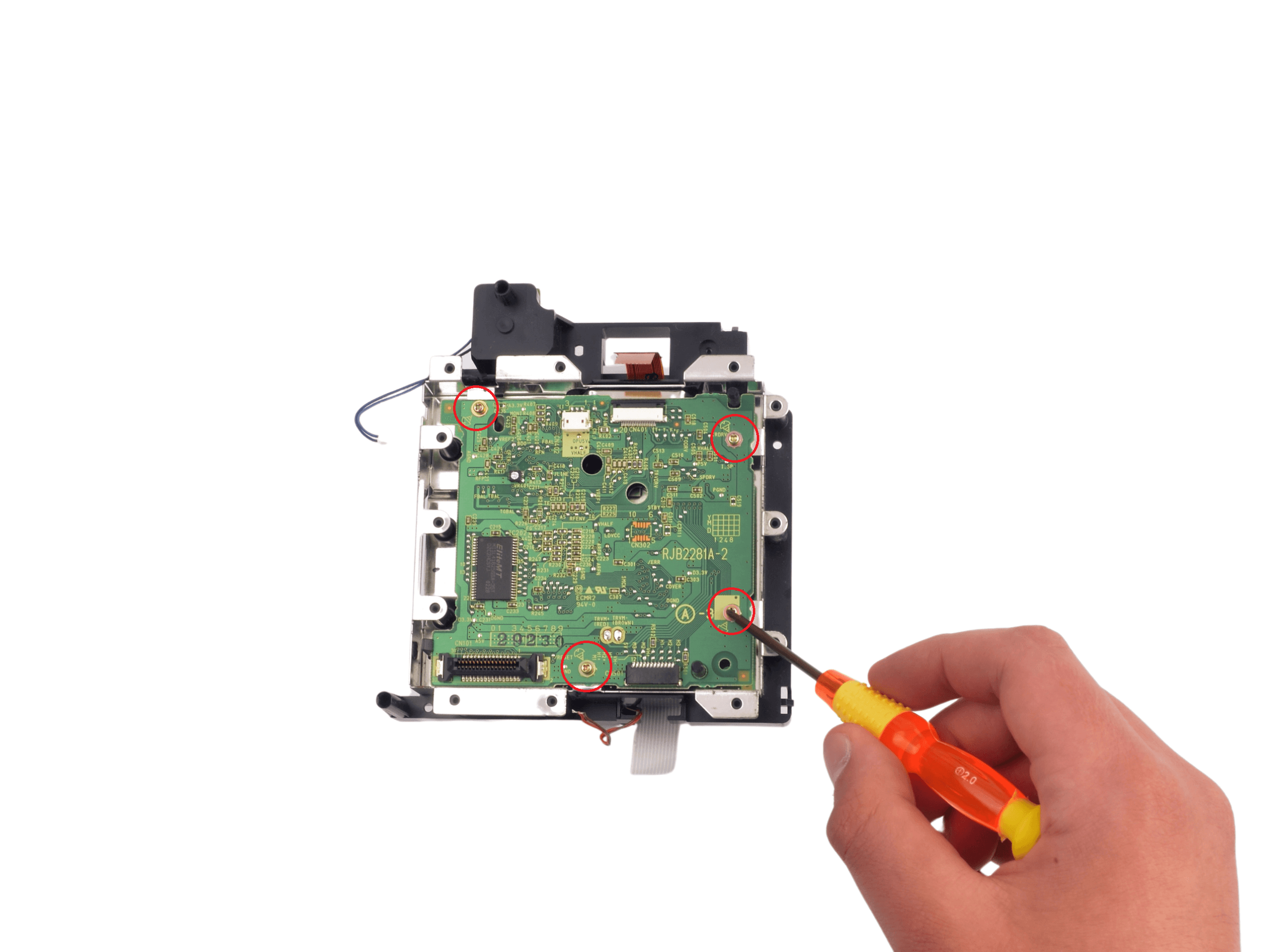 Gamecube Laser Condensatoren Vervangen - 15