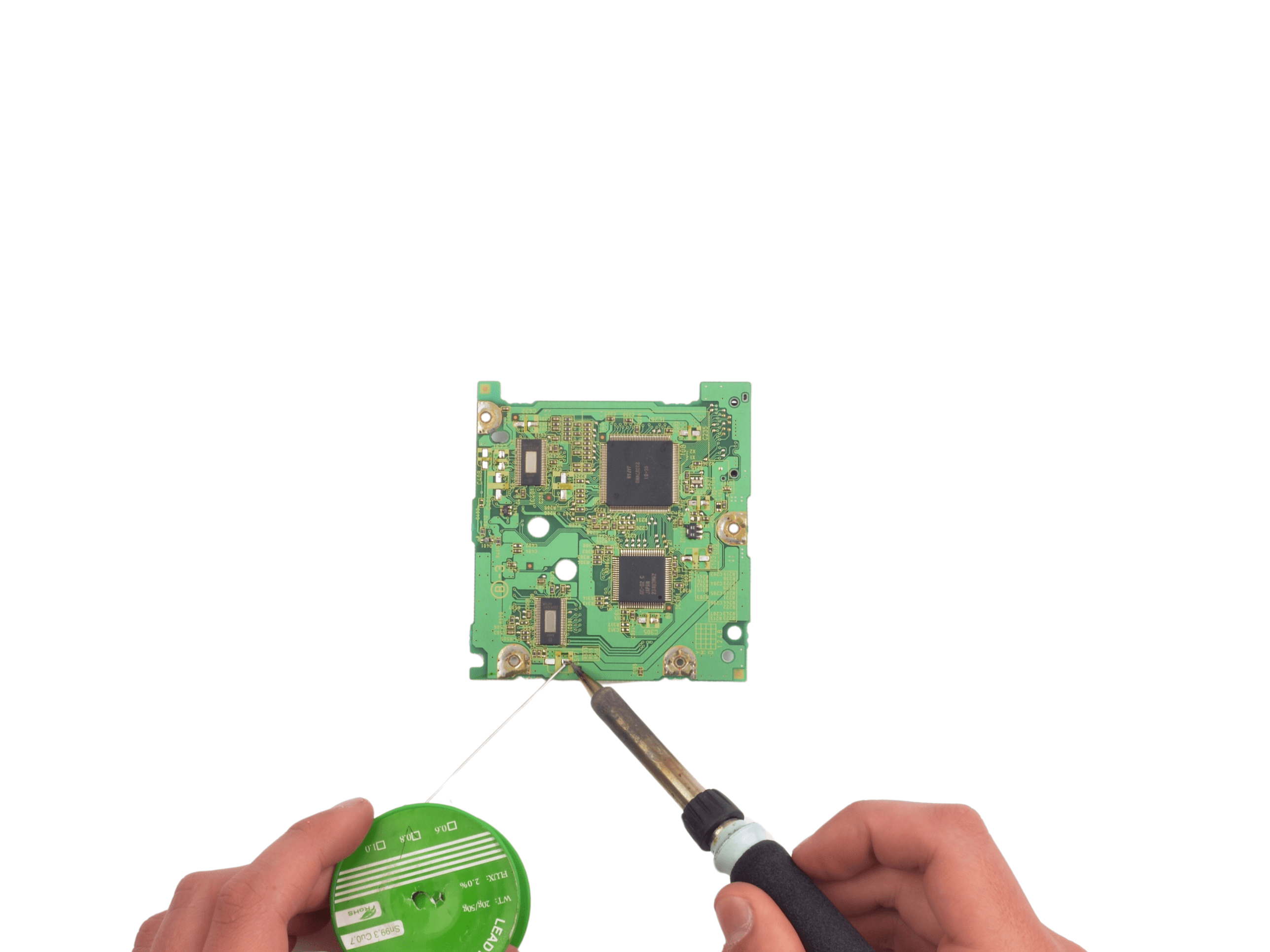 Gamecube Laser Condensatoren Vervangen - 18