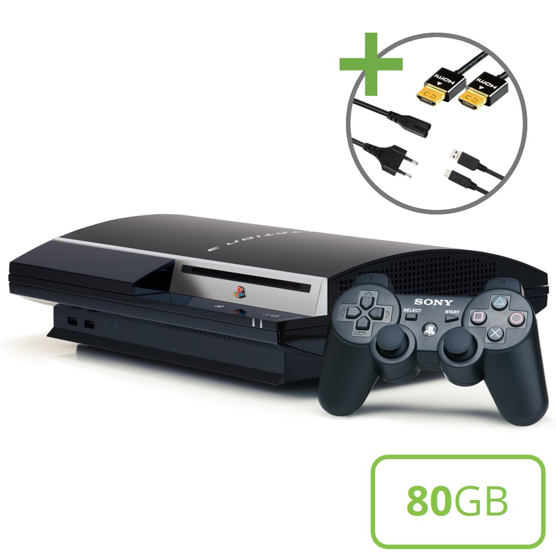 Sony PlayStation 3 Phat (80GB) Starter Pack - Sixaxis Edition