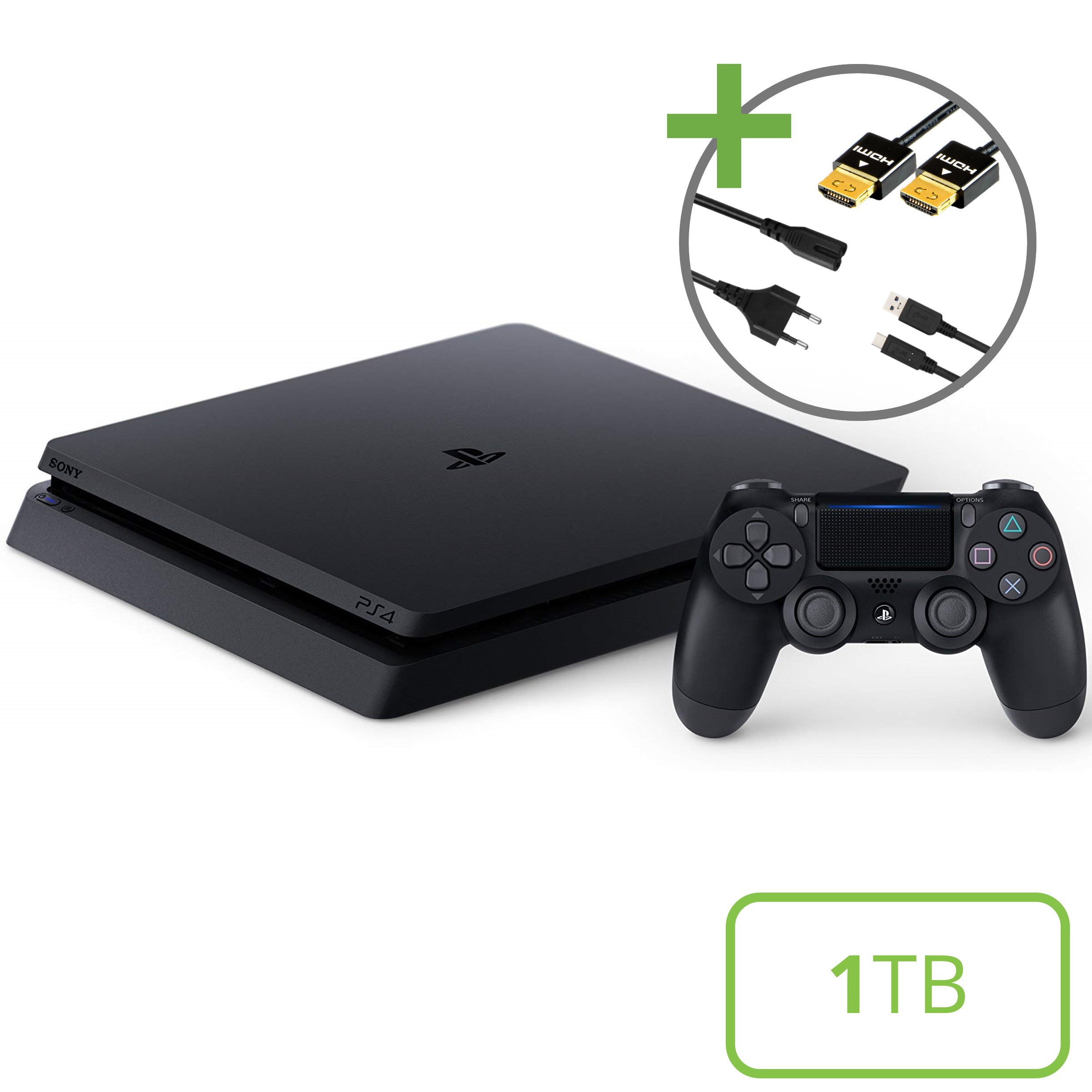 Sony PlayStation 4 Slim Starter Pack - 1TB DualShock V2 Edition