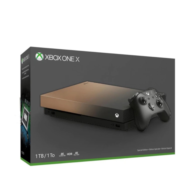 Xbox One X Console - 1TB - Gold Rush Edition [Complete]